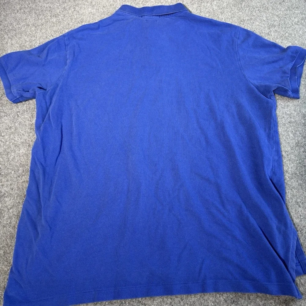 Polo‎ Ralph Lauren Polo Shirt Mens XL Blue Custom Fit Short Sleeve Pony Logo